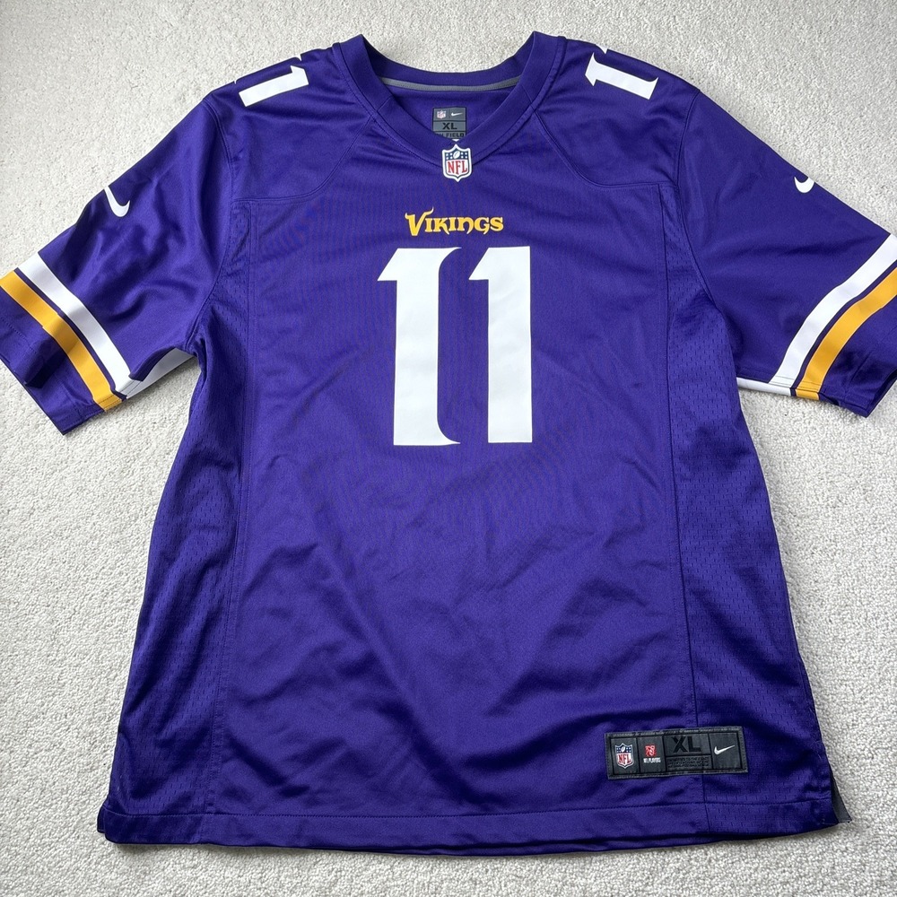 Mike Wallace #11 Minnesota Vikings NFL Nike On Field Purple Jersey Men's Size XL
